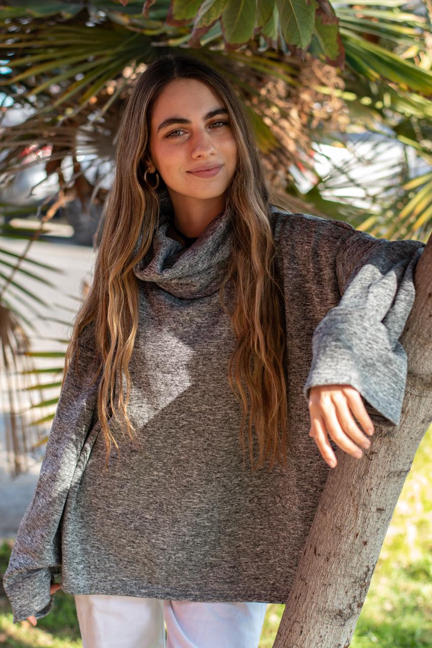 SWEATER FLORENCIA OVERSIZE GRIS