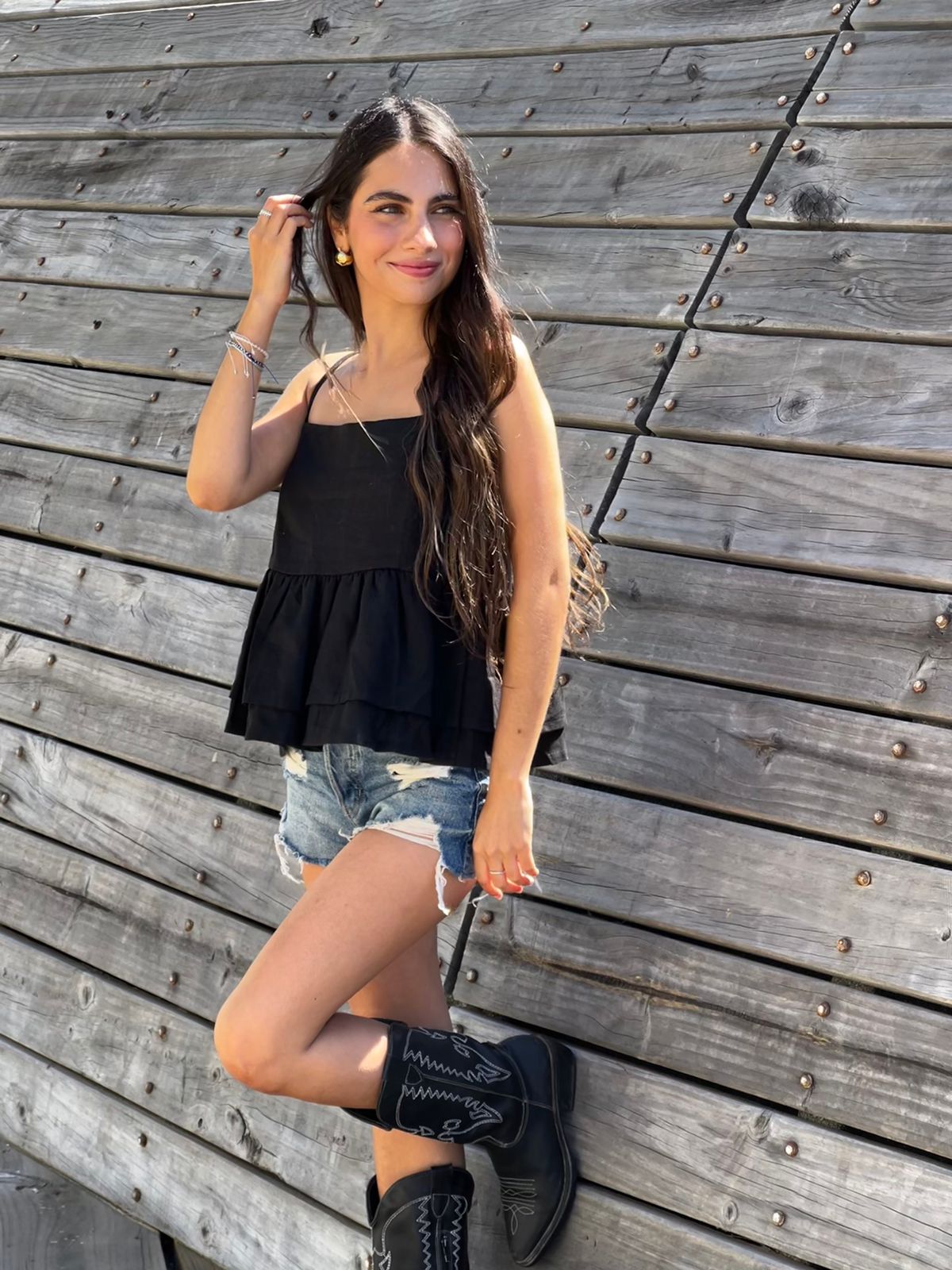 TOP LORENZA NEGRO