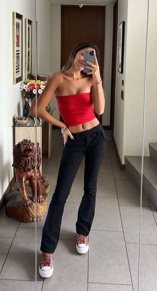 TOP MILA ROJO (+ accesorio)